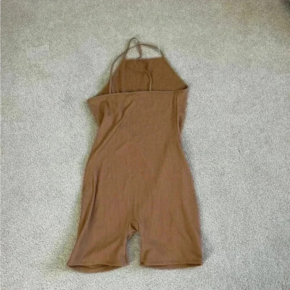 Wild fable brown ribbed stretchy bodysuit romper in size large - Picture 4 of 6